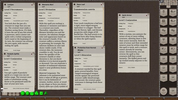 Скриншот из Fantasy Grounds - Libram of Lost Spells, Volume I (5E)