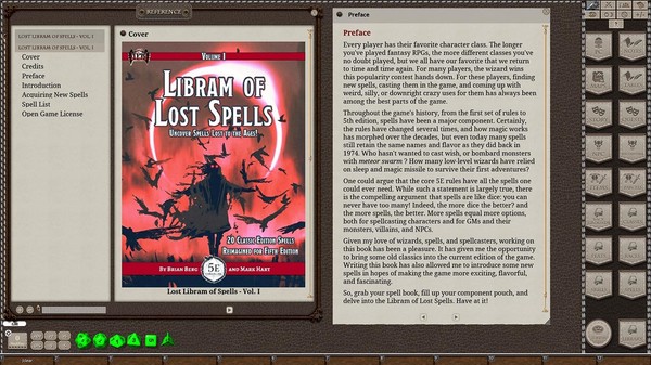 Скриншот из Fantasy Grounds - Libram of Lost Spells, Volume I (5E)