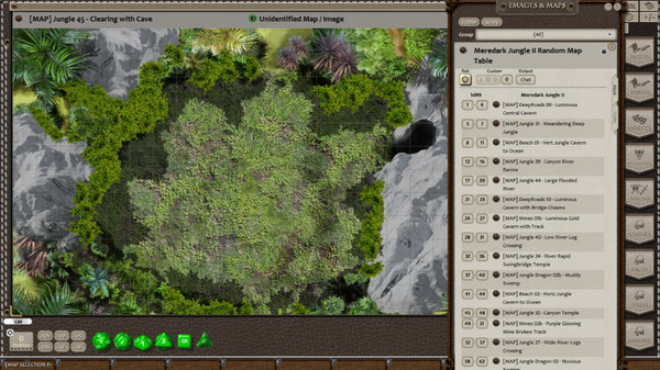 Скриншот из Fantasy Grounds - Meanders Map Pack: Meredark Jungle II (Map Pack)