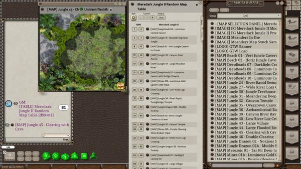 Скриншот из Fantasy Grounds - Meanders Map Pack: Meredark Jungle II (Map Pack)
