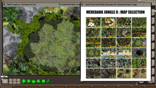 Скриншот из Fantasy Grounds - Meanders Map Pack: Meredark Jungle II (Map Pack)