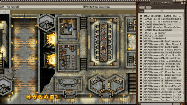 Скриншот из Fantasy Grounds - Meanders Map Pack: The Halehold (Map Pack)