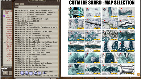 Скриншот из Fantasy Grounds - Meanders Map Pack: Cutmere Shard (Map Pack)