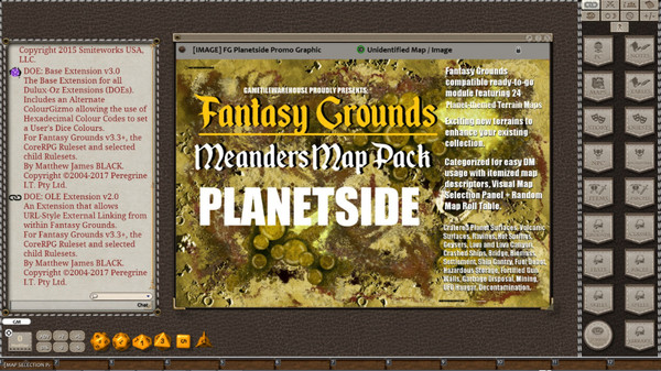 Скриншот из Fantasy Grounds - Meanders Map Pack: Planetside (Map Pack)