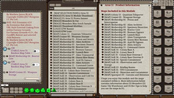 Скриншот из Fantasy Grounds - Meanders Map Pack: Area 51 (Map Pack)