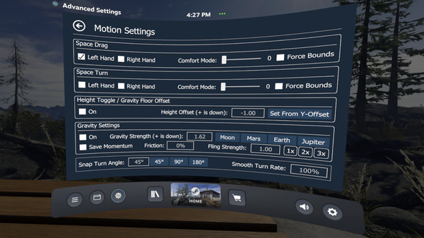 Скриншот из OVR Advanced Settings