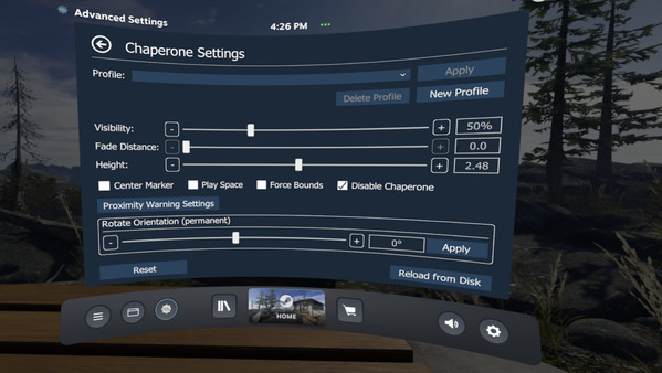Скриншот из OVR Advanced Settings