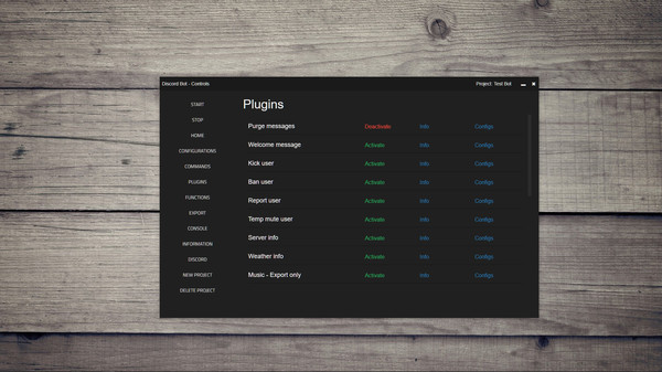 Discord Bot - Controlsfor windows and Linux 1