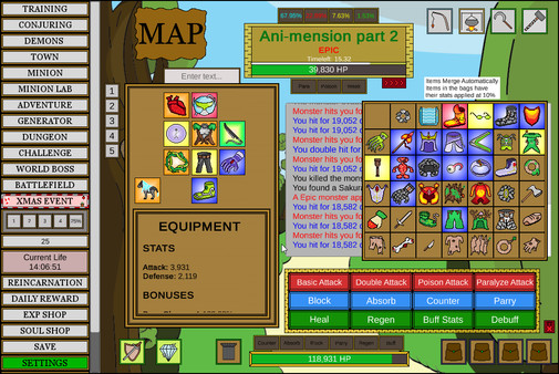 Скриншот из Wizard And Minion Idle