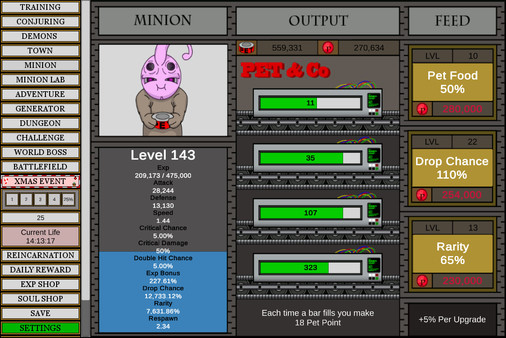 Скриншот из Wizard And Minion Idle