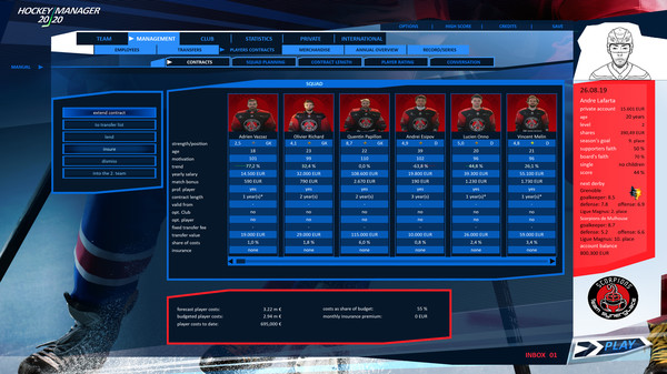 Скриншот из Hockey Manager 20|20