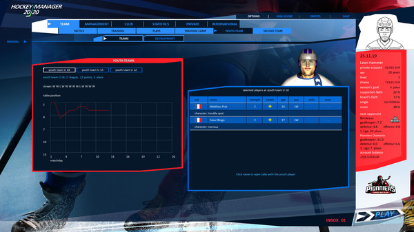 Скриншот из Hockey Manager 20|20