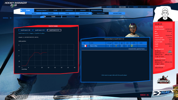 Скриншот из Hockey Manager 20|20
