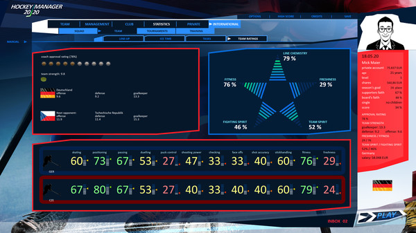 Скриншот из Hockey Manager 20|20