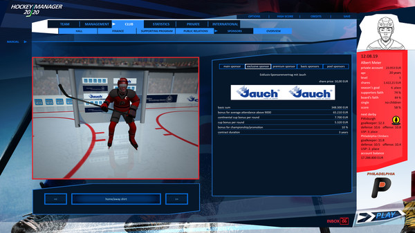 Скриншот из Hockey Manager 20|20