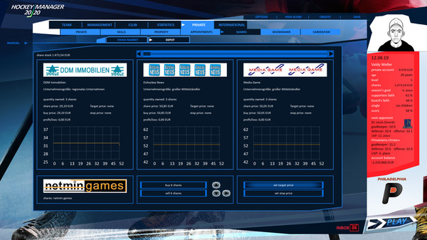 Скриншот из Hockey Manager 20|20