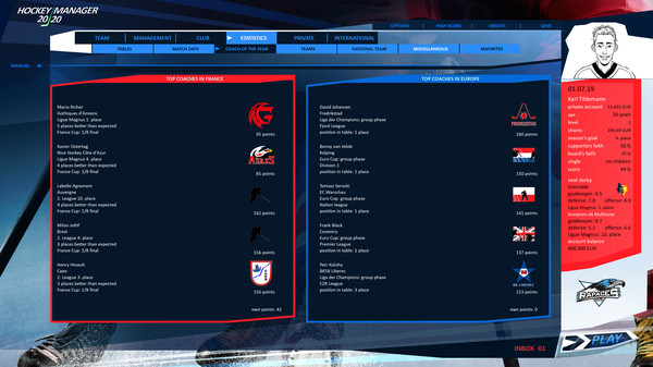 Скриншот из Hockey Manager 20|20