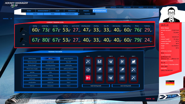 Скриншот из Hockey Manager 20|20