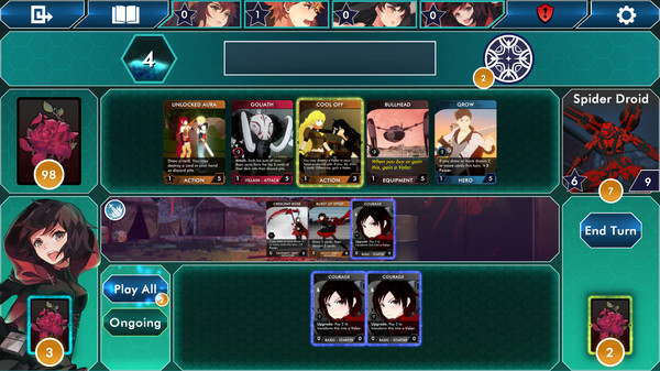Скриншот из RWBY Deckbuilding Game