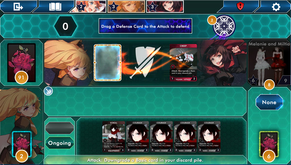 Скриншот из RWBY Deckbuilding Game