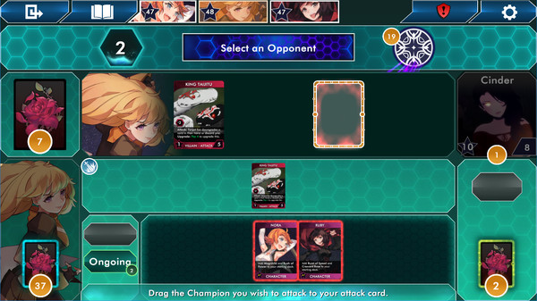 Скриншот из RWBY Deckbuilding Game