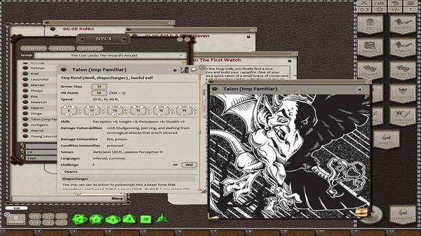 Скриншот из Fantasy Grounds - The Lost Lands: The Wizard's Amulet (5E)