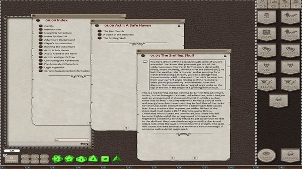 Скриншот из Fantasy Grounds - The Lost Lands: The Wizard's Amulet (5E)