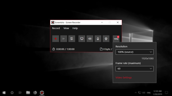 Screenbits - Screen Recorder game for Linux 1