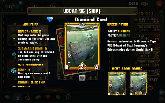 Скриншот из WWII TCG - World War 2: The Card Game
