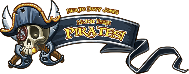 Match Three Pirates! Heir to Davy Jones Logo