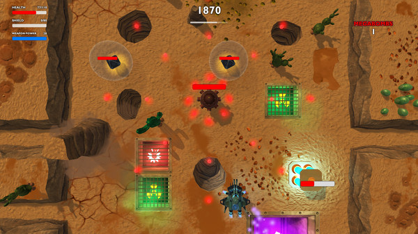 Tankorama game for Linux 1