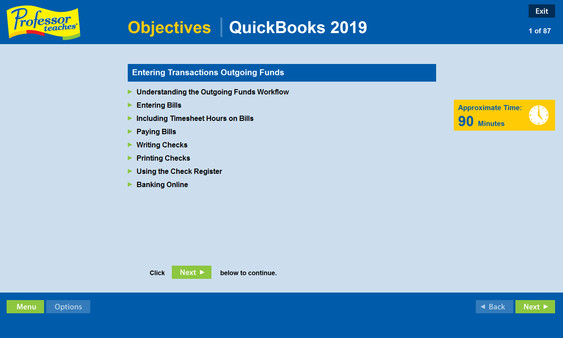 Скриншот из Professor Teaches QuickBooks 2019