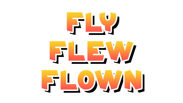 Fly Flew Flown Logo