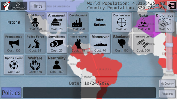 World Peace Simulator 2019 game for Linux 1