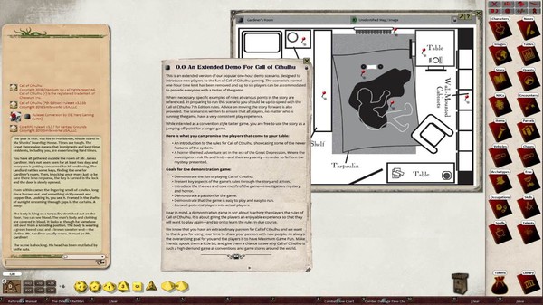 Скриншот из Fantasy Grounds - Call of Cthulhu Adventure Pack 1 (Call of Cthulhu 7E)