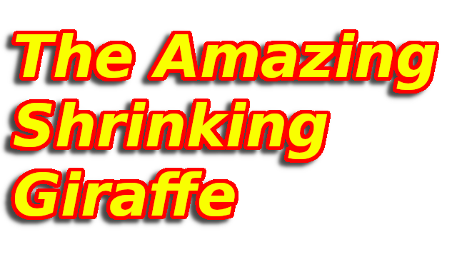The Amazing Shrinking Giraffe Logo