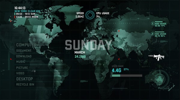 RainDesktop game for Linux 1