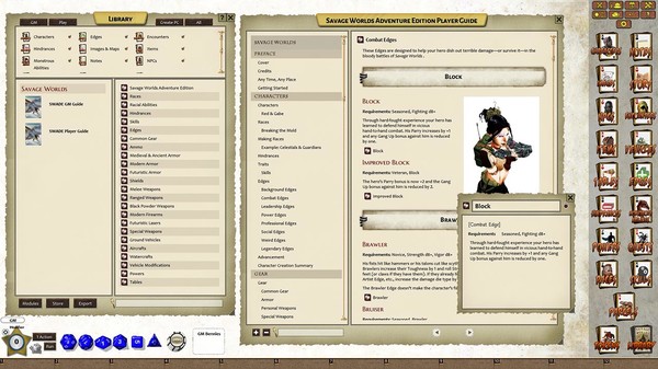 Скриншот из Fantasy Grounds - Savage Worlds Adventure Edition (SWADE)