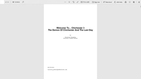 Скриншот из Welcome To... Chichester 3 : Script