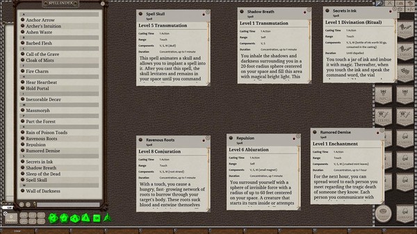Скриншот из Fantasy Grounds - Libram of Lost Spells, Volume 2 (5E)