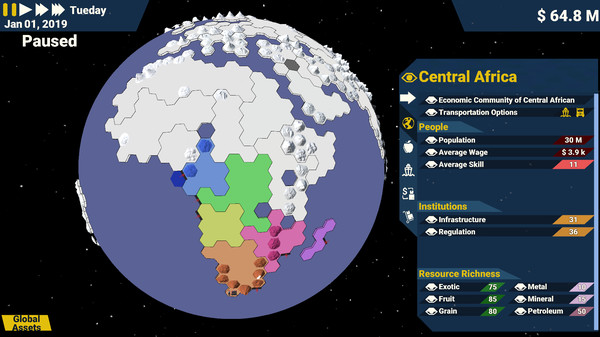 Global Fortune game for Linux 1