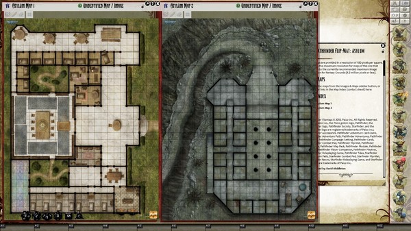 Скриншот из Fantasy Grounds - Pathfinder Flip-Mat: Asylum (Map Pack)