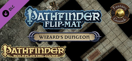 Fantasy Grounds - Pathfinder Flip-Mat: Wizard's Dungeon (Map Pack) cover art