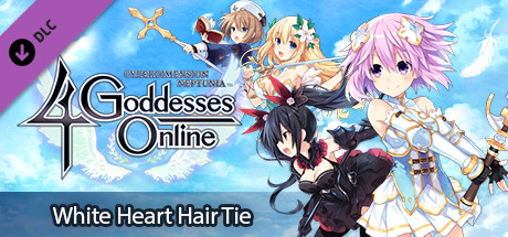 View Cyberdimension Neptunia: 4 Goddesses Online - White Heart Hair Tie on IsThereAnyDeal