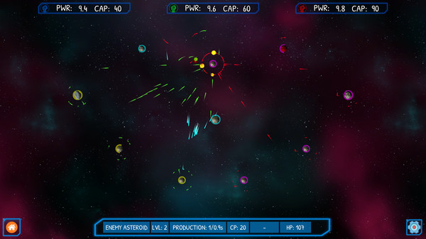 Asteroid Wars game for Linux 1
