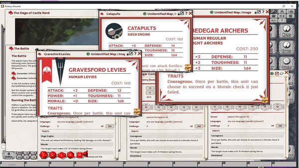 Скриншот из Fantasy Grounds - Strongholds & Followers (5E)