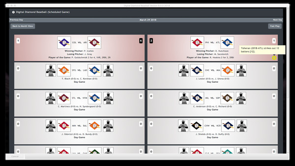 Скриншот из Digital Diamond Baseball V8