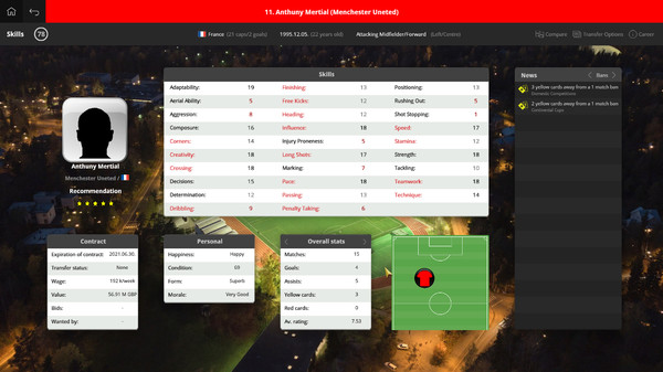 Global Soccer Manager 2019 game for Linux 1