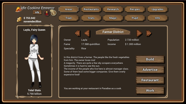 Idle Cooking Emperor game for Linux 1