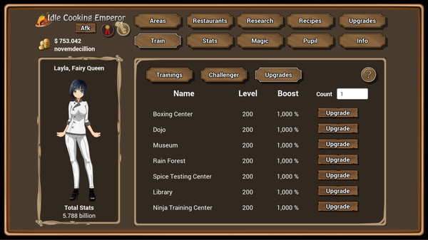 Скриншот из Idle Cooking Emperor